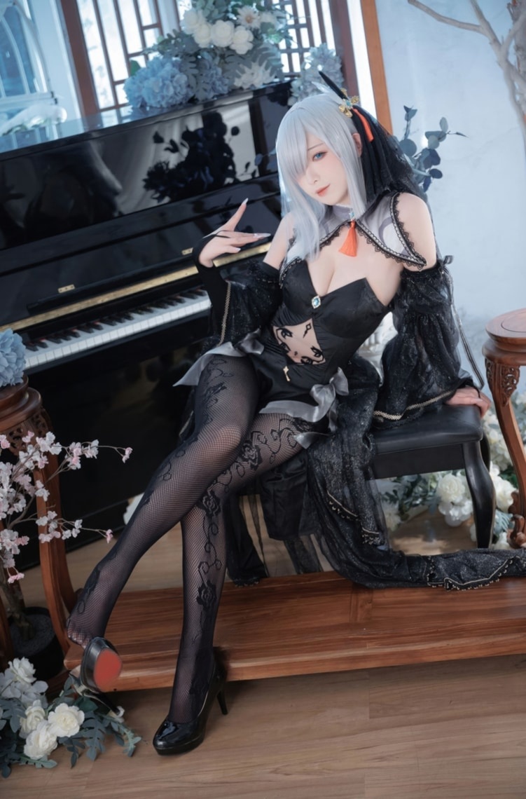 封疆疆v#原神 申鹤同人黑婚纱--王炸作品! 封疆疆v#原神 申鹤同人黑婚纱--王炸作品!