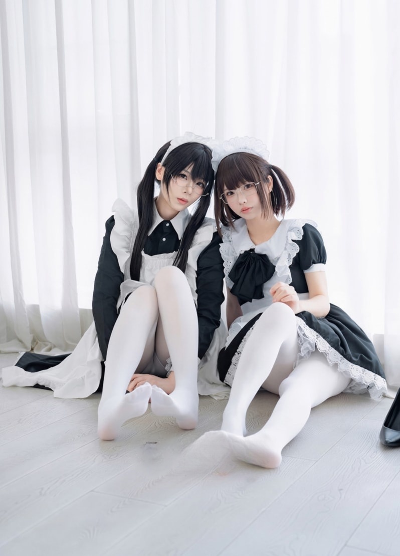 轩萧学姐#&十万珍吱伏特 – 双人女仆--高端精品！