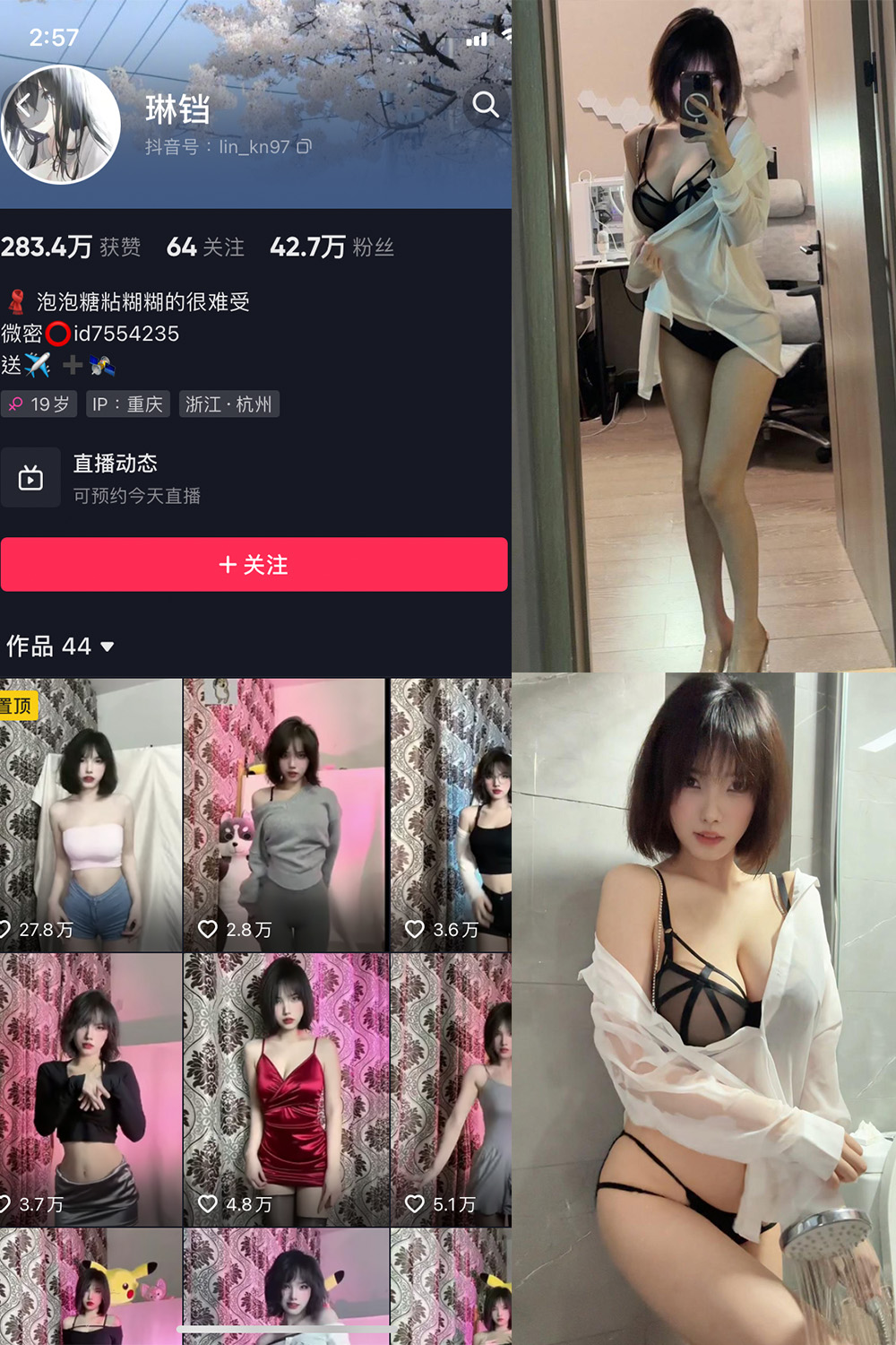抖音 琳铛 微密圈图片资源  NO.035期 【12P1V】最新至：2023.9.10