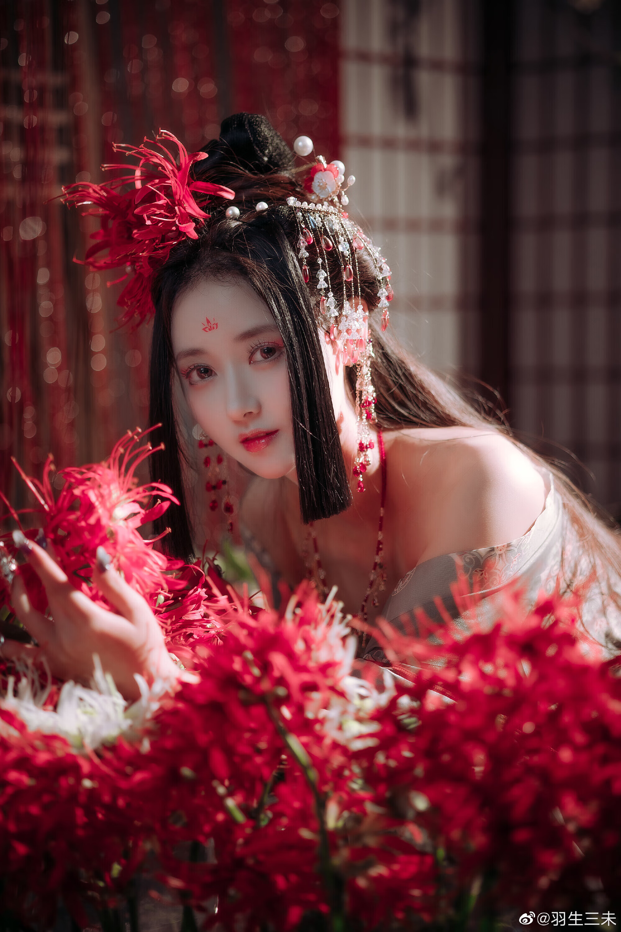 惊艳的古风美人羽生三未，媚而不俗风情万种