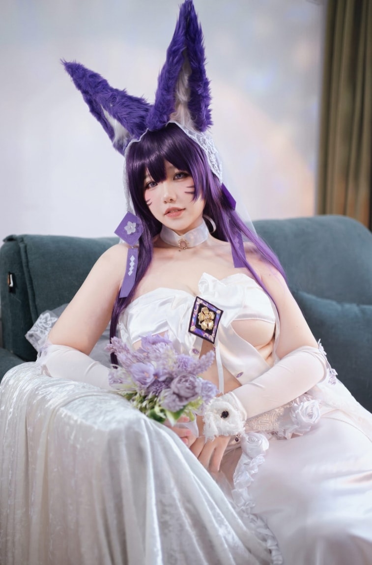 阿半今天很开心#碧蓝航线 武藏誓约花嫁 婚纱--佳人作品！
