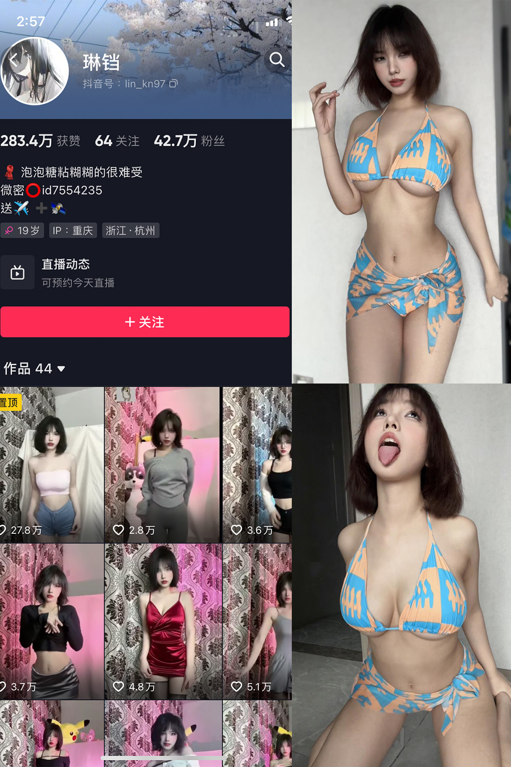 抖音 琳铛 微密圈图片资源  NO.038期 【86P1V】最新至：2023.10.6