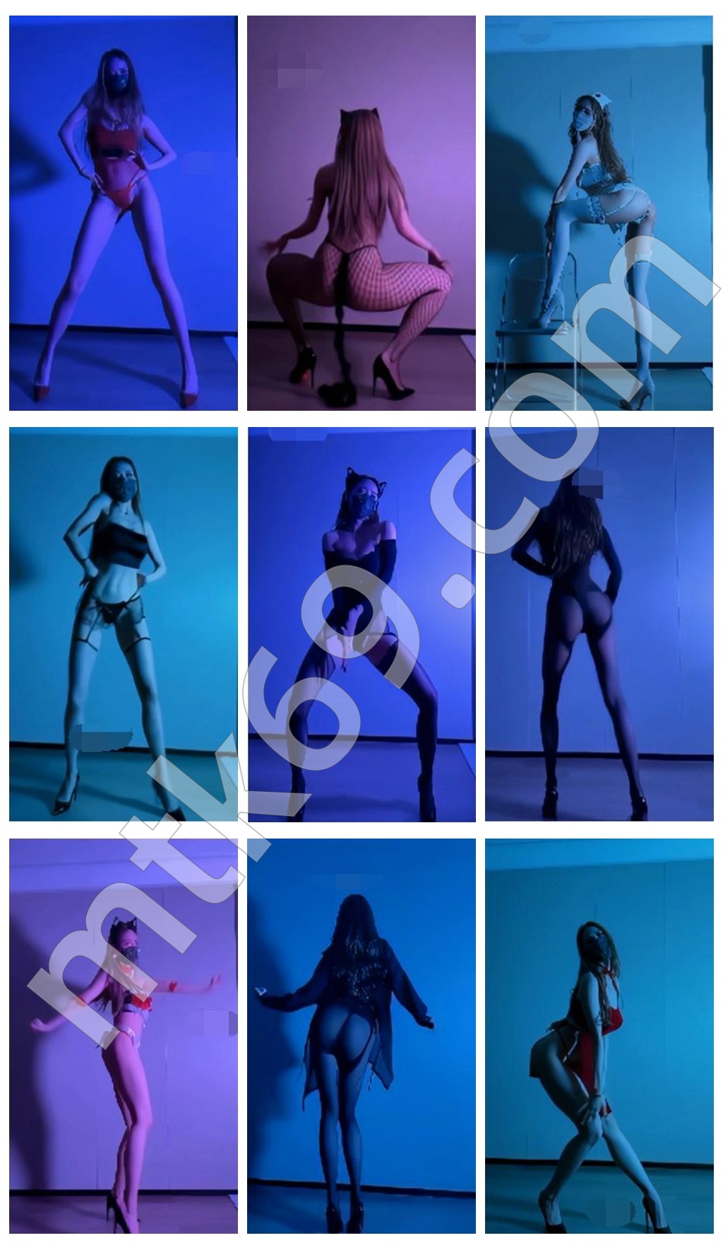 抖音丨爱跳舞的小野猫 大尺度节奏骚舞 [55V/906MB]