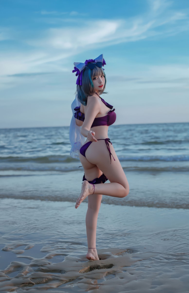 二佐Nisa –#碧蓝航线-柴郡泳装--适合收藏！