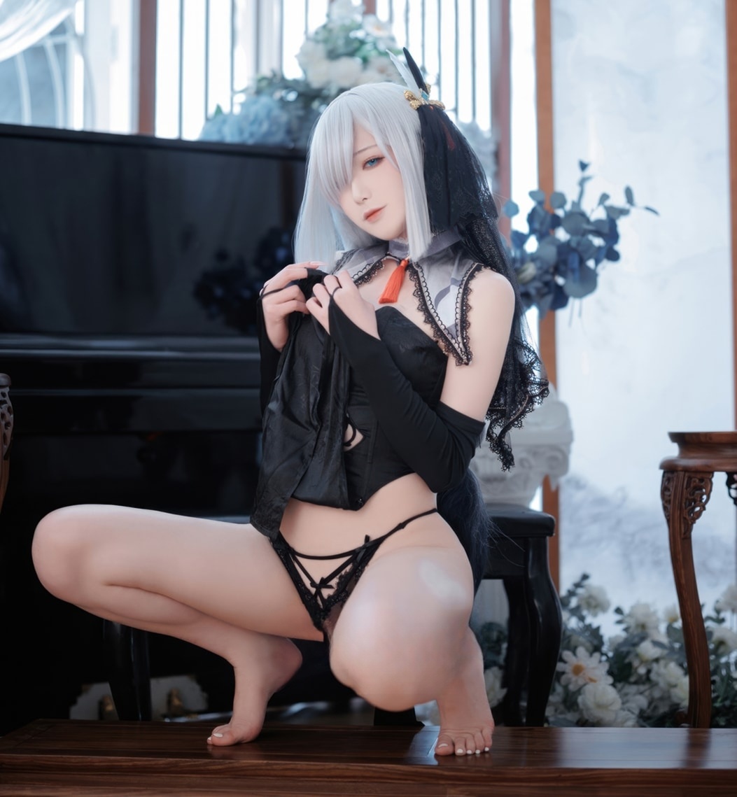 封疆疆v#原神 申鹤同人黑婚纱--王炸作品! 封疆疆v#原神 申鹤同人黑婚纱--王炸作品!